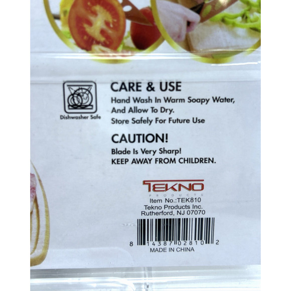 Copper Knife 2 pack, Stainless Steel Copper Coating Stays Sharp Forever by Tenko - Picture 7 of 8